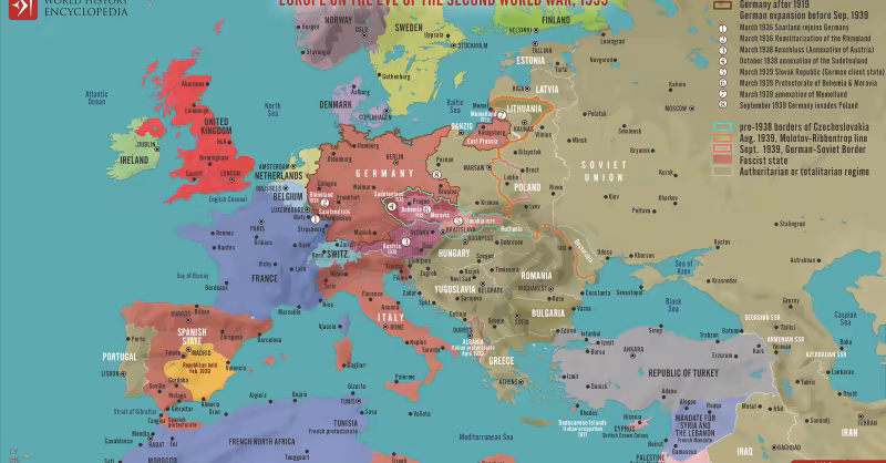 Avrupa ve Afrika'da II. Dünya Savaşı: 12 Detaylı Harita