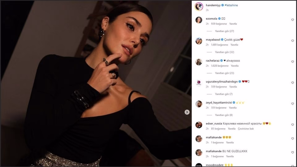 hande erçel instagram hesabı