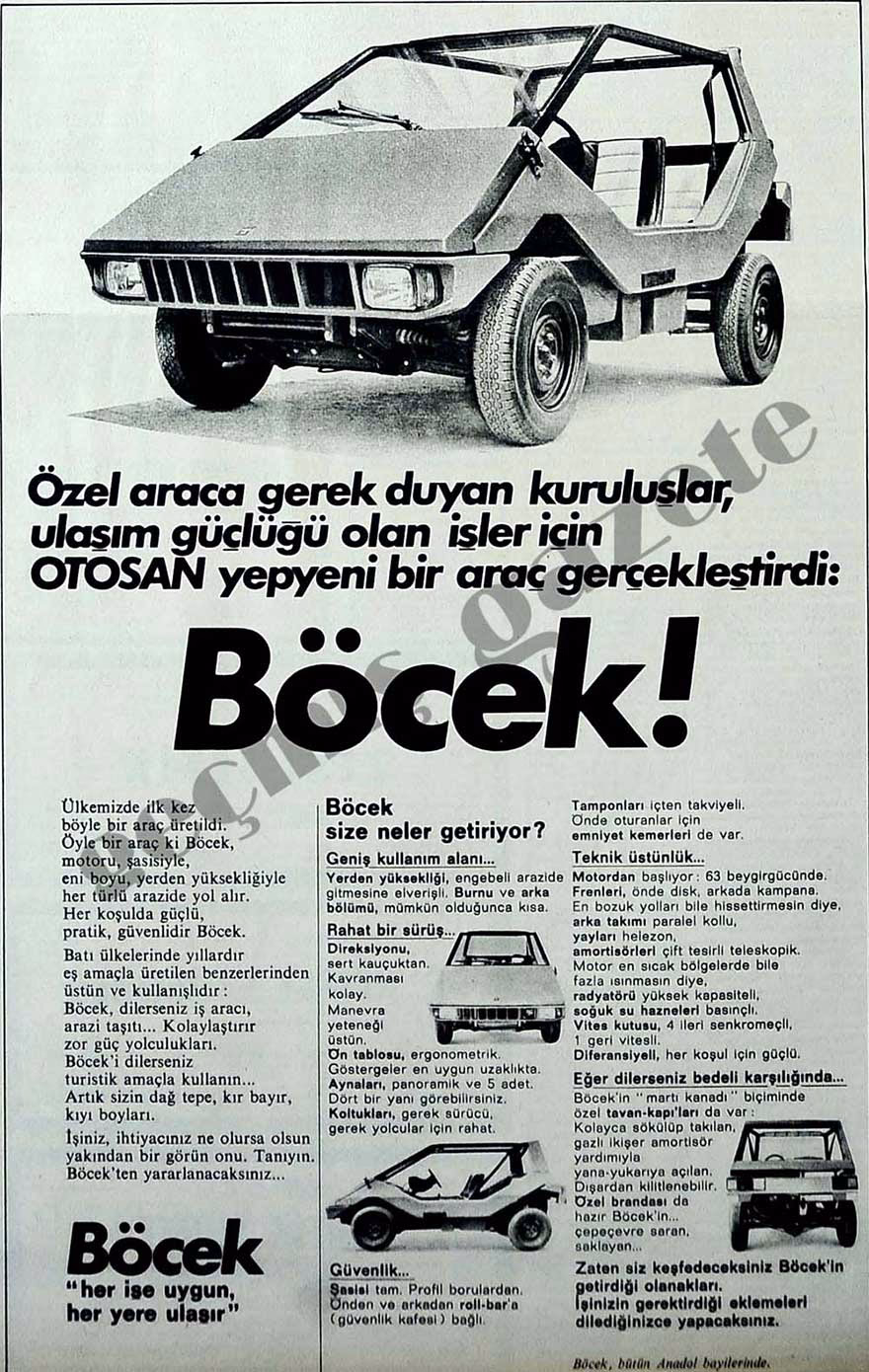 böcek tarihi reklam