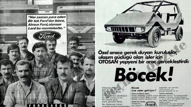 Bir Zamanlar Türkiye : Araba ve Motor Reklamları