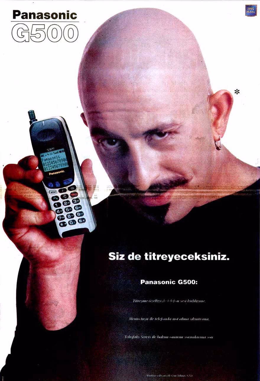 Panasonic G500 tarihi cep telefonu reklamı