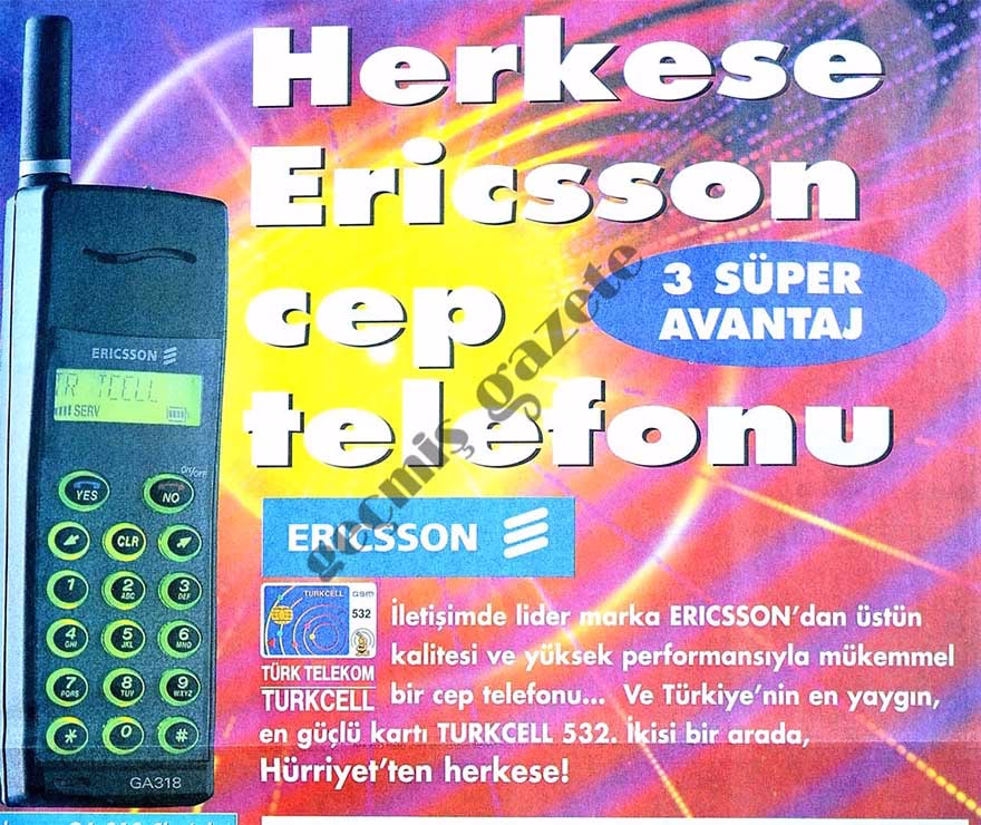 Ericsson cep telefonu reklamı