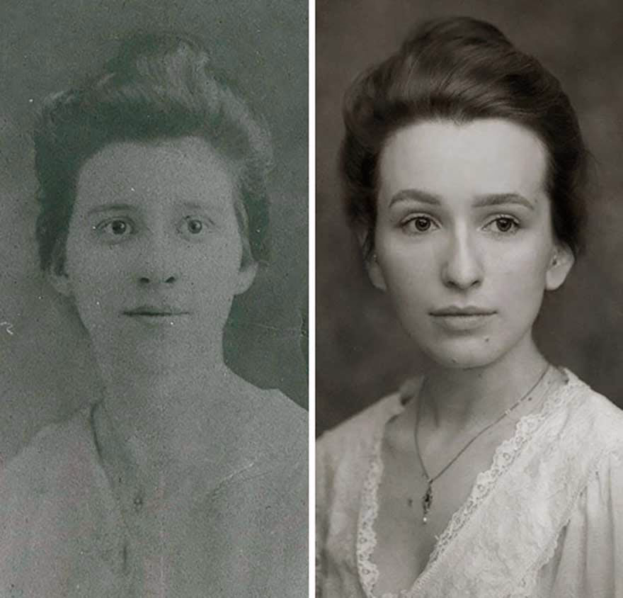 Dedeleri Ve Ninelerine Birebir Benzeyen Insanlar 06