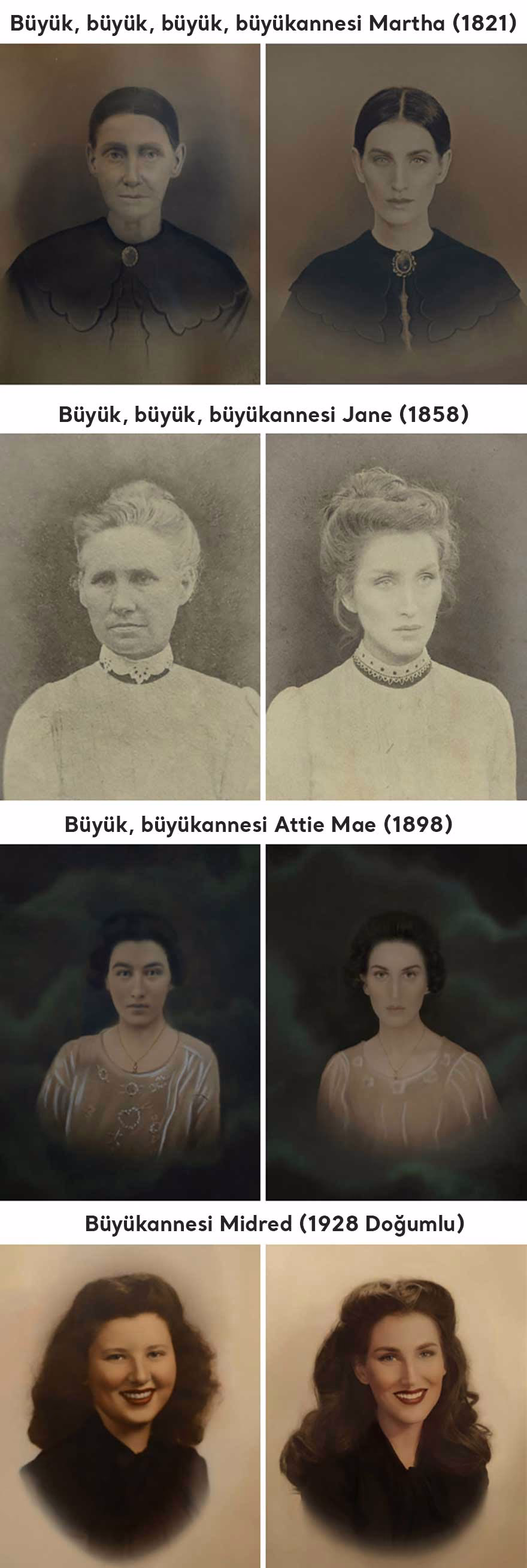 Dedeleri Ve Ninelerine Birebir Benzeyen Insanlar 11