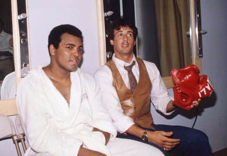 1980'de Sylvester Stallone ile Muhammad Ali