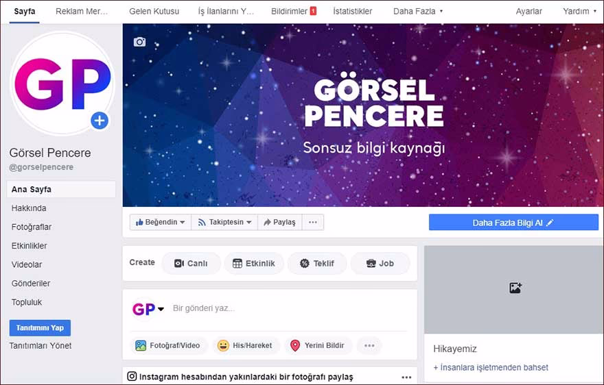 facebook internet sitesi