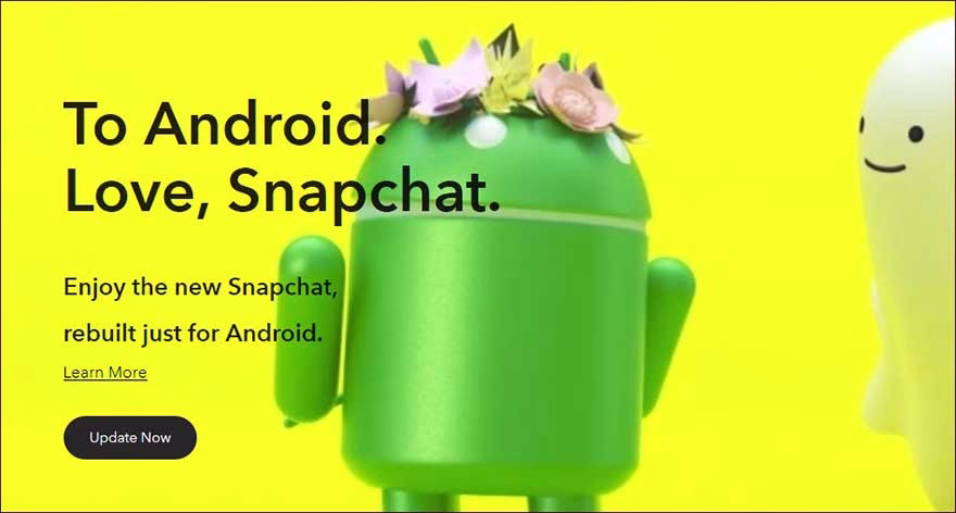 Snapchat uygulaması