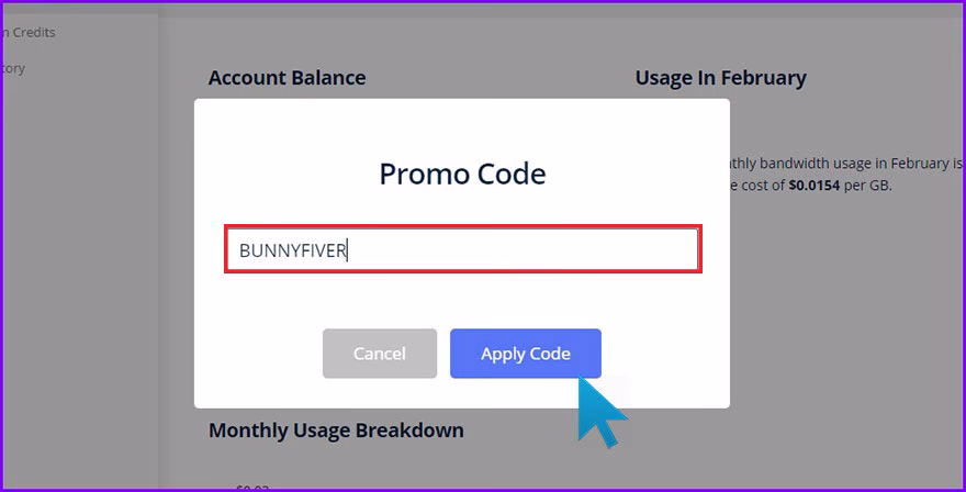 bunnycdn free PROME CODE 01