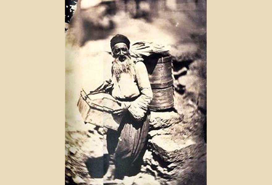 1855 yılından bir börekçi.