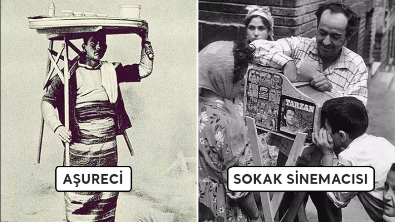 Meslek ve Seyyar Satıcılara Ait Tarihi Fotoğraflar