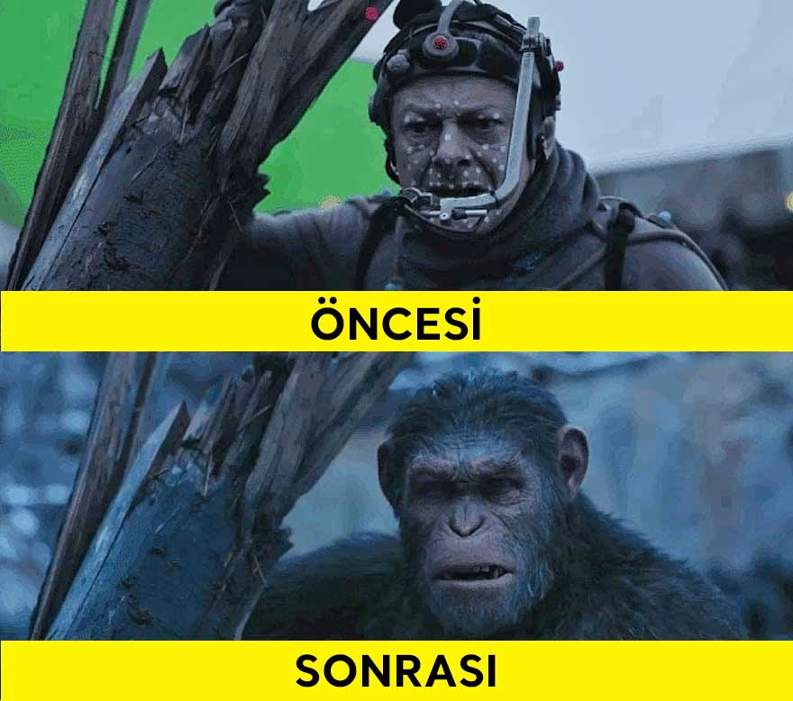 görsel efektlerden sonra