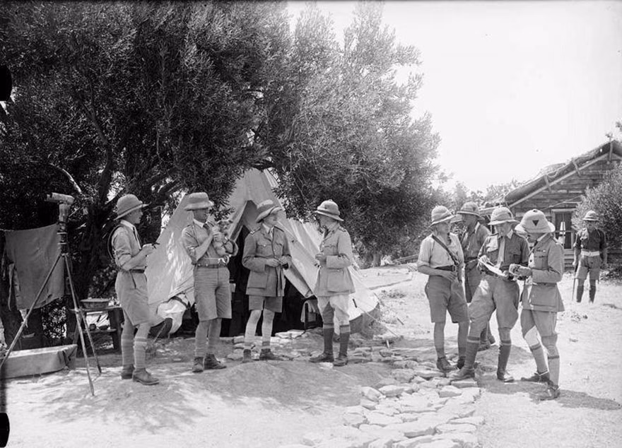 İngiliz Birliklerinin Çanakkale Erenköy'deki kampları