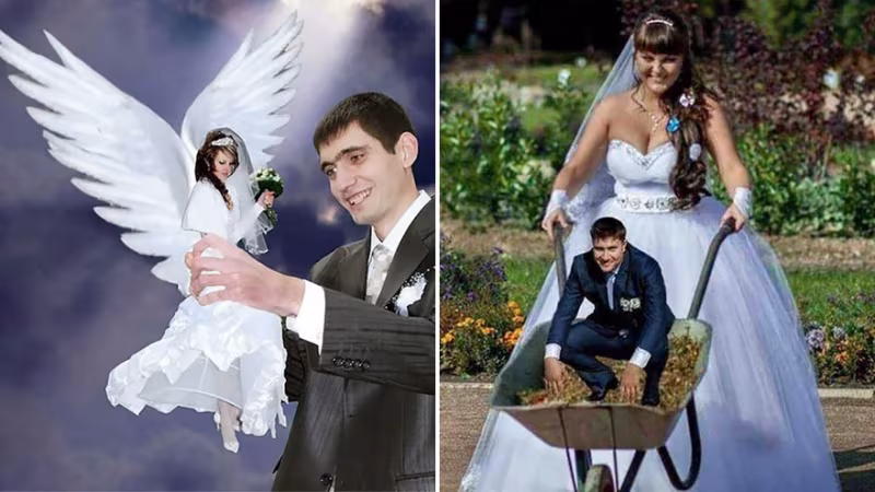 Anlamsız Olduğu Kadar Komik 66 Rus Düğün Fotoğrafı