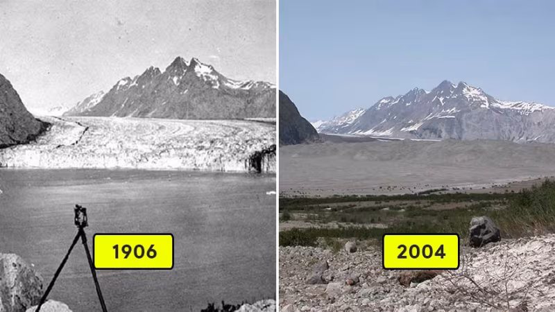 Buzulların Erimesini Gösteren Fotoğraflar