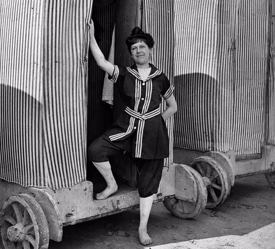 1910 tarzı mayo bikini