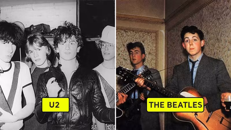 Dünyaca Ünlü Müzik Gruplarının Ünlü Olmadan Önceki ve Sonraki Fotoğrafları
