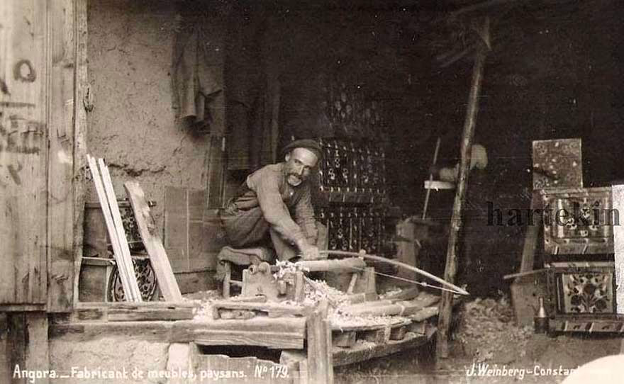 1920'li yıllarda Ankara'da bir torna ustası