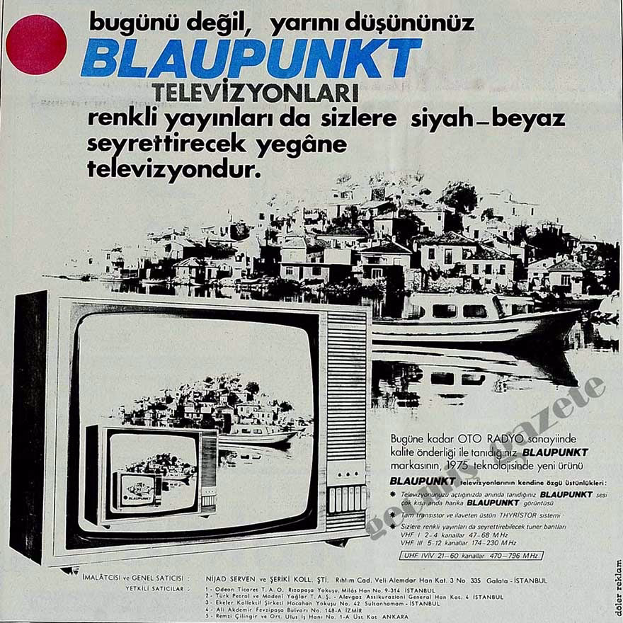 Blaupunkt Televizyon tarihi reklam