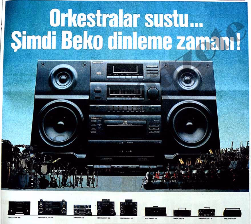 BEKO Teyp tarihi reklam