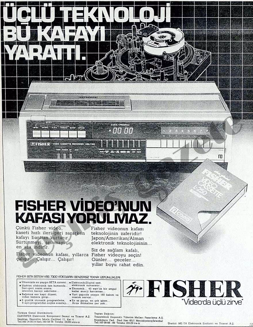 Fisher Video Oynatıcı tarihi reklam