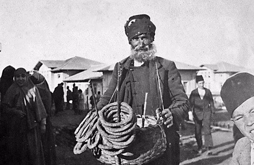 1900'lü yıllardan bir simitçi