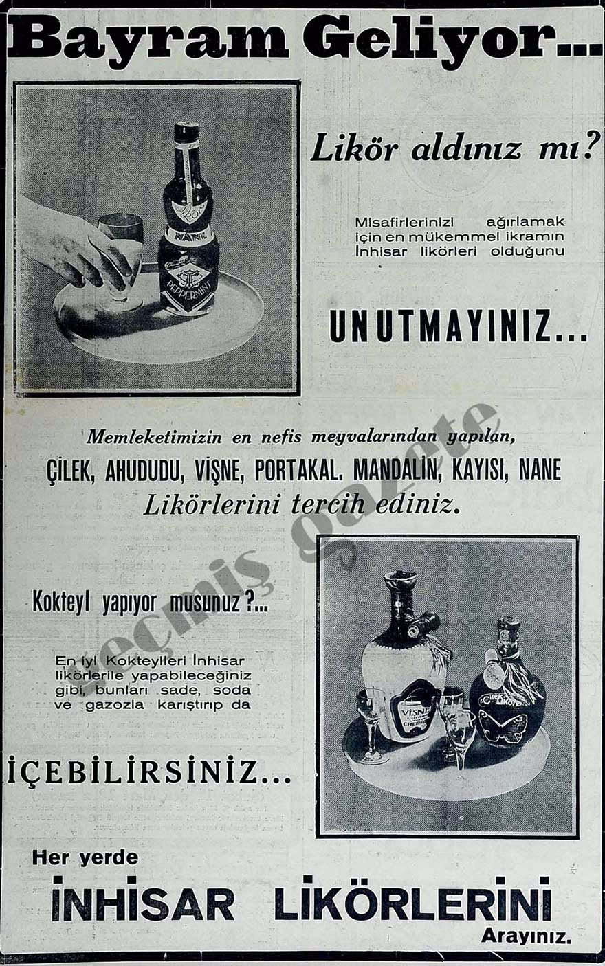 İnhisar Likör Reklamı