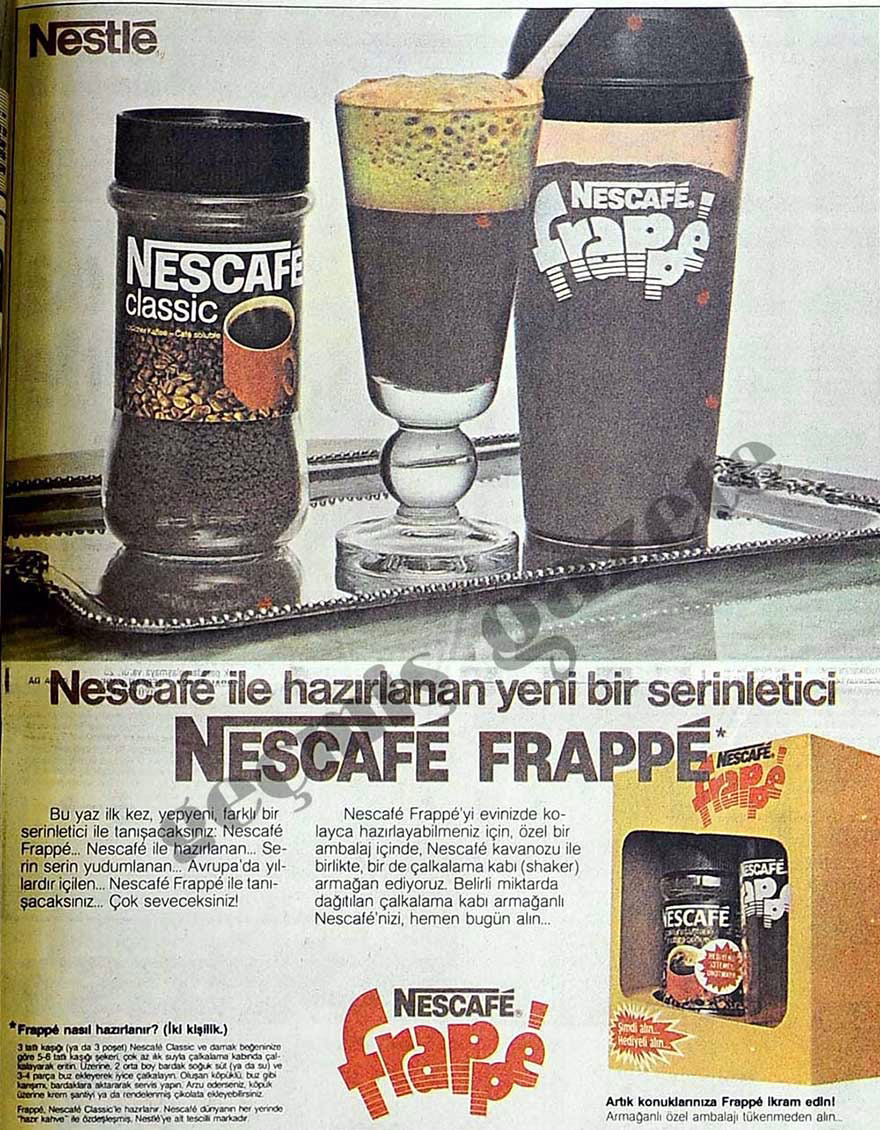 tarihi Nescafe Frappe Reklamı