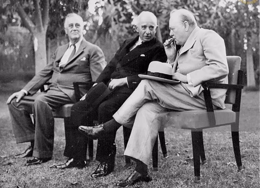 Franklin Roosevelt, İsmet İnönü ve Winston Churchill
