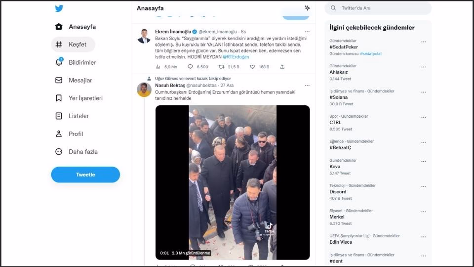 Twitter internet sitesi