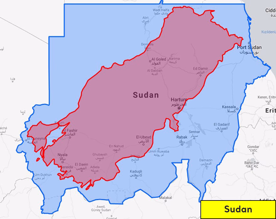 Turkiyeden Buyuk Ulkelerin Karsilastirilmasi Sudan 16