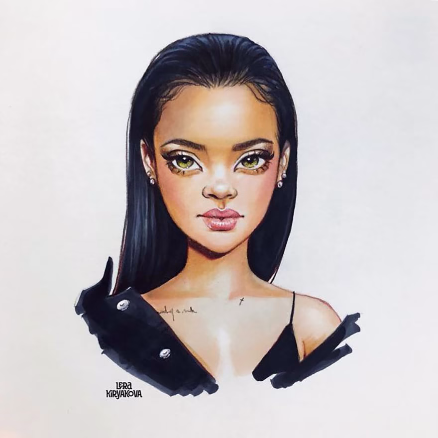 Rihanna Çizgi Film Karakteri