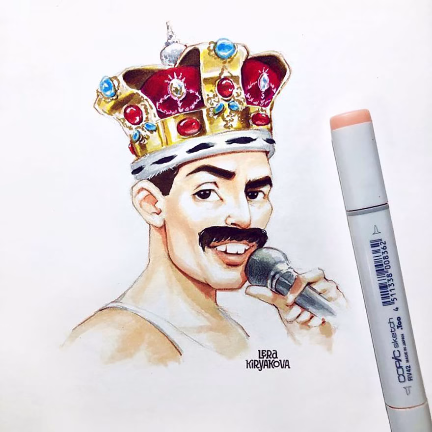 Freddie Mercury Çizgi Film Karakteri