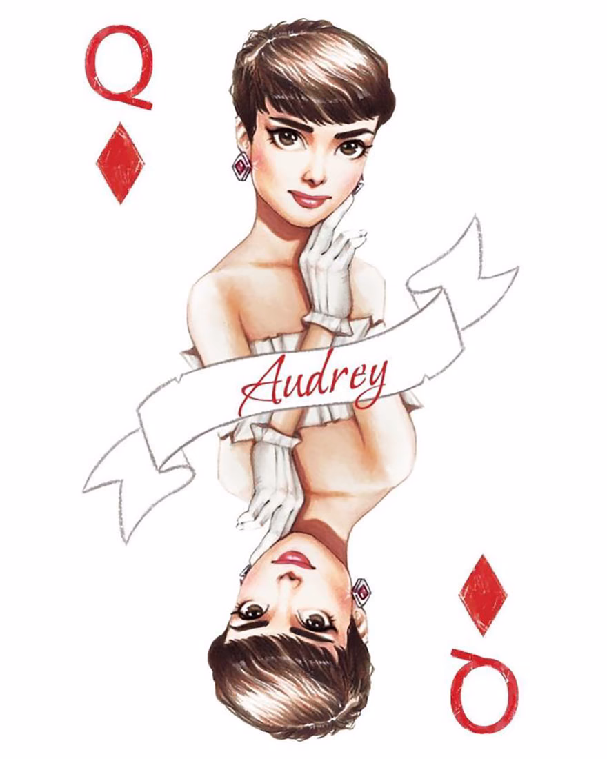 Audrey Hepburn Çizgi Film Karakteri