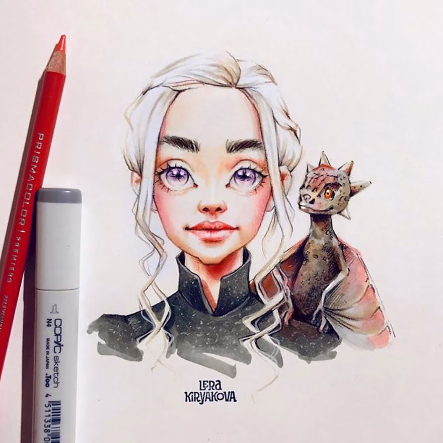 Daenerys Targaryen Çizgi Film Karakteri
