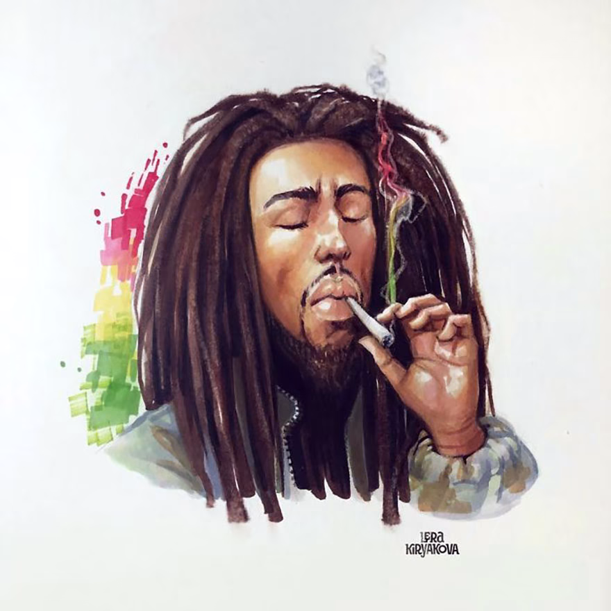 Bob Marley Çizgi Film Karakteri