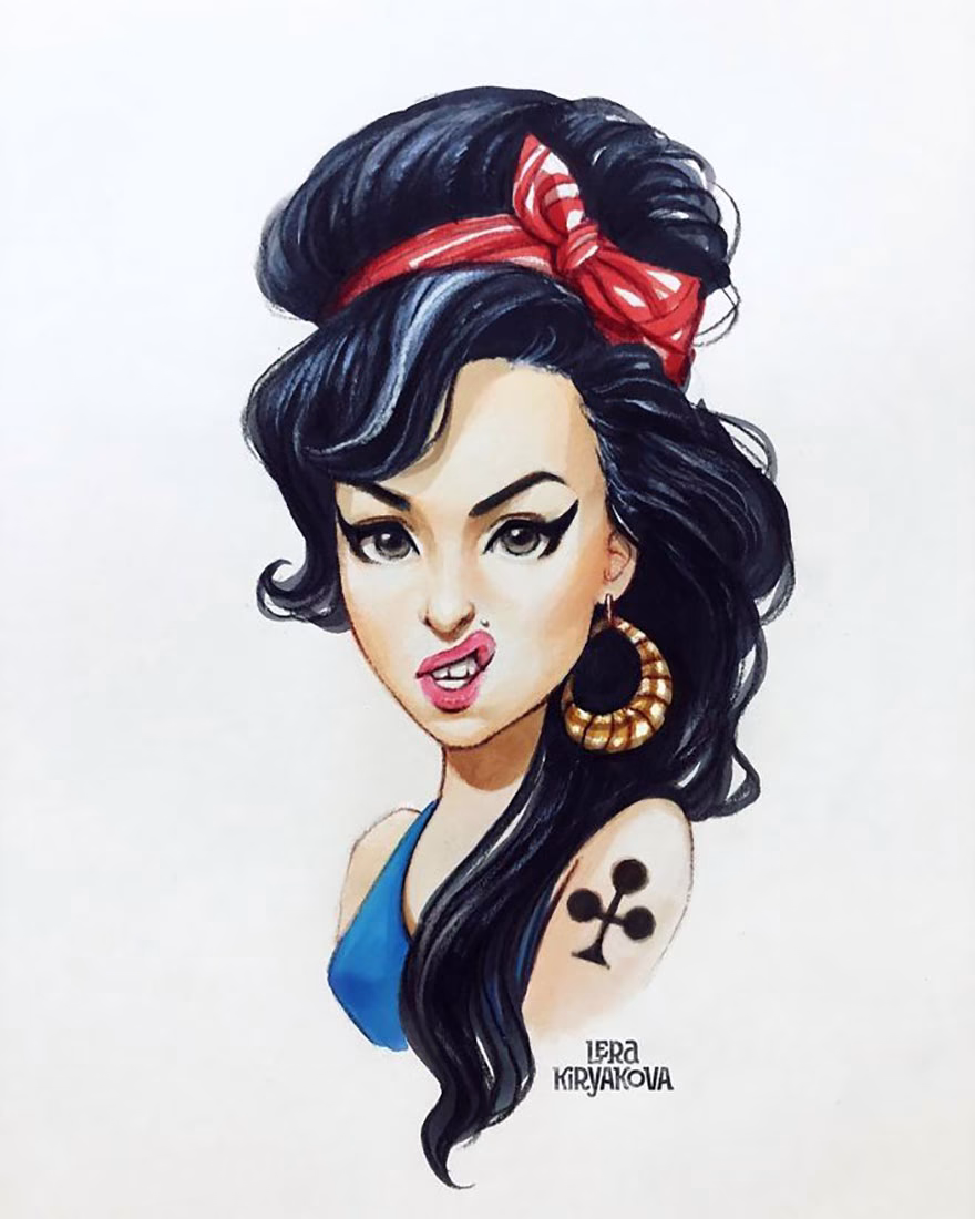 Amy Winehouse Çizgi Film Karakteri