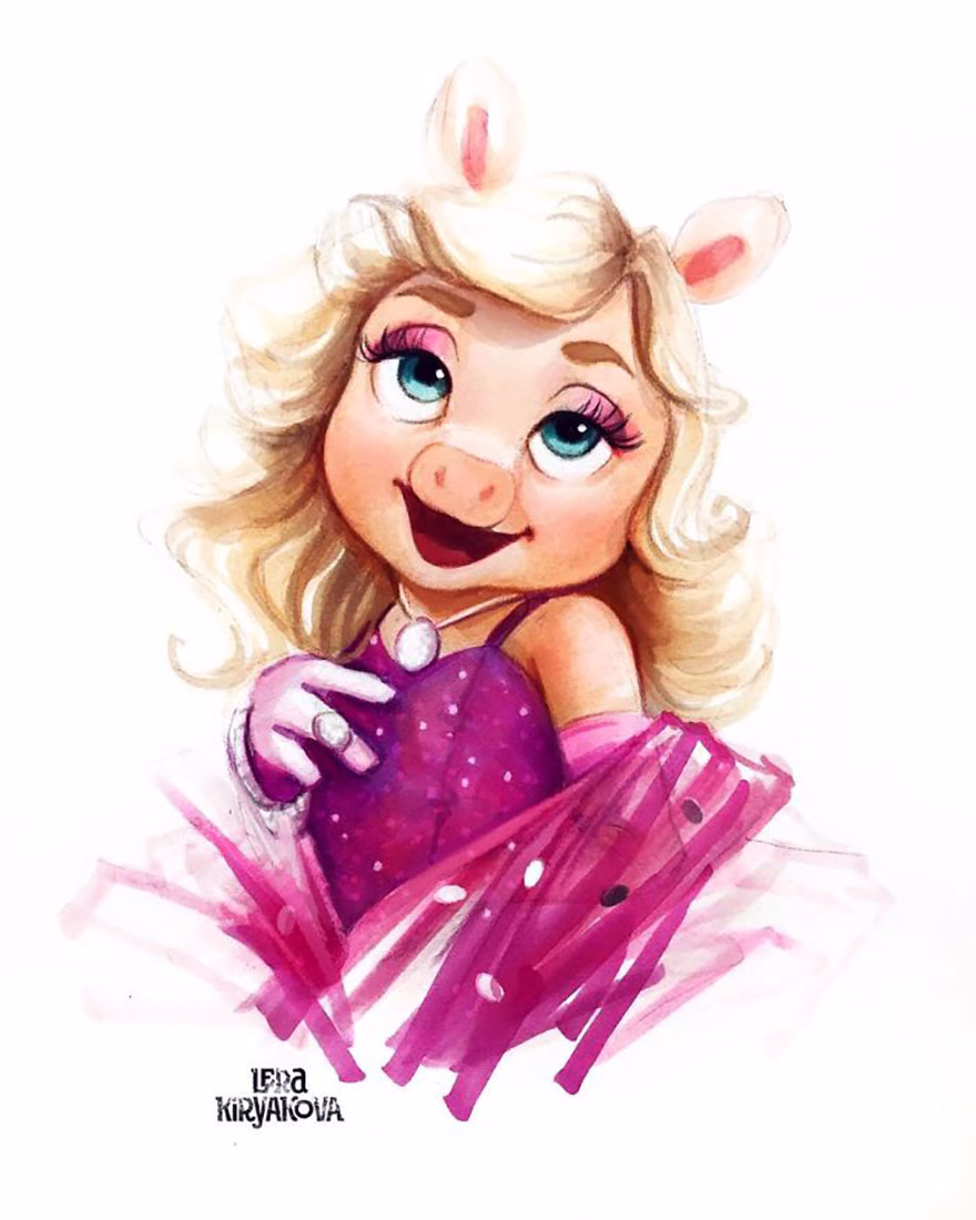 Miss Piggy Çizgi Film Karakteri
