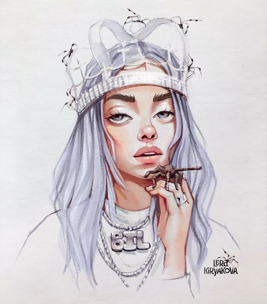 Billie Eilish Çizgi Film Karakteri