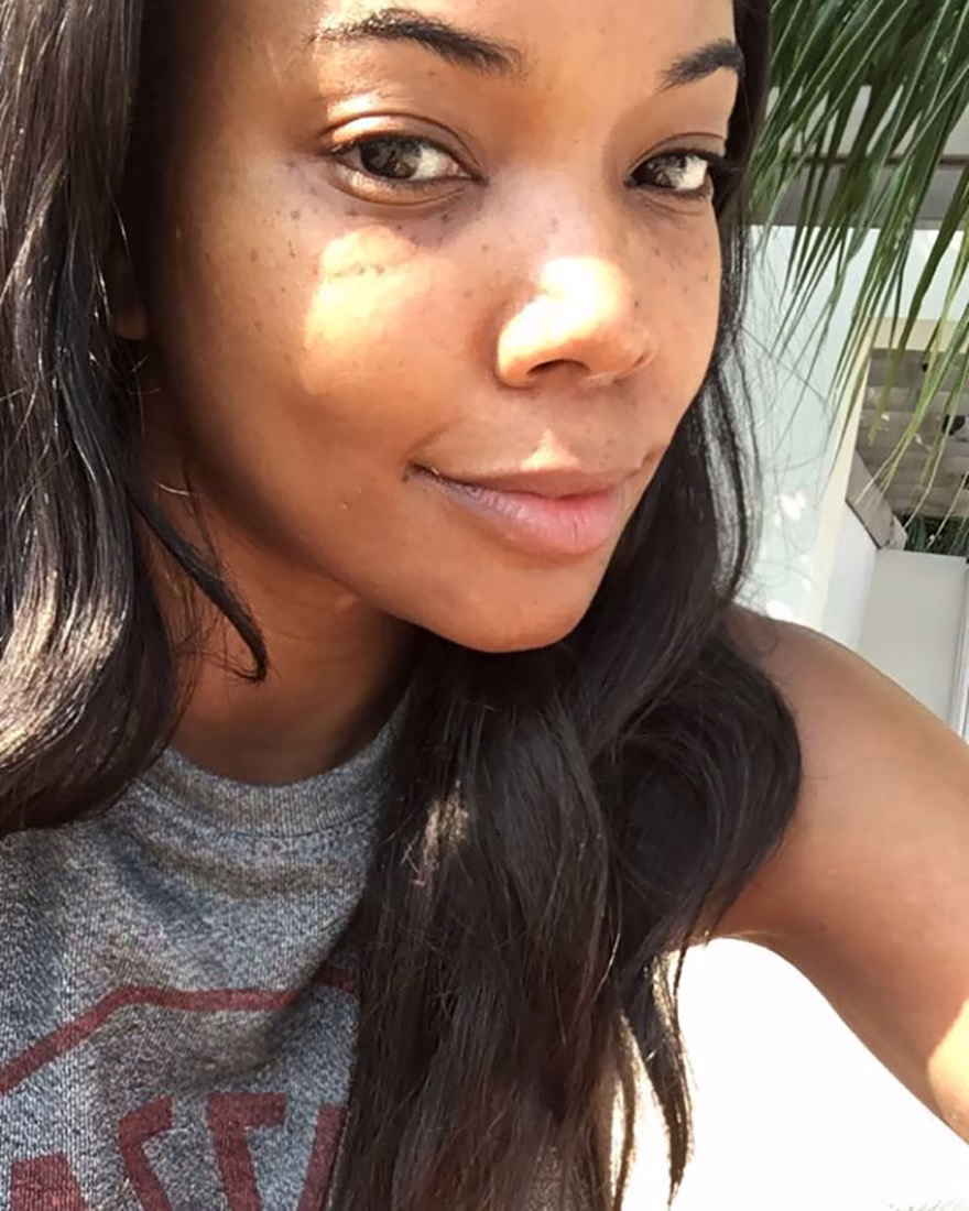 Gabrielle Union - Wade makyajsız hali