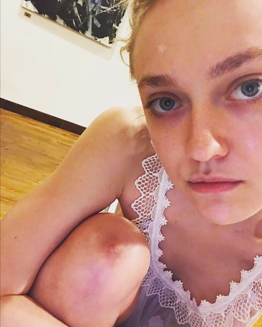 Dakota Fanning makyajsız hali