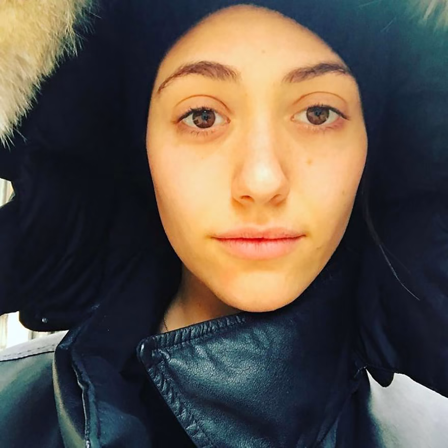 Emmy Rossum makyajsız hali