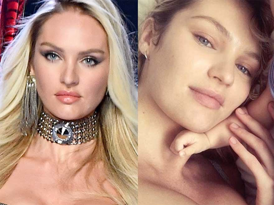 Candice Swanepoel makyajsız