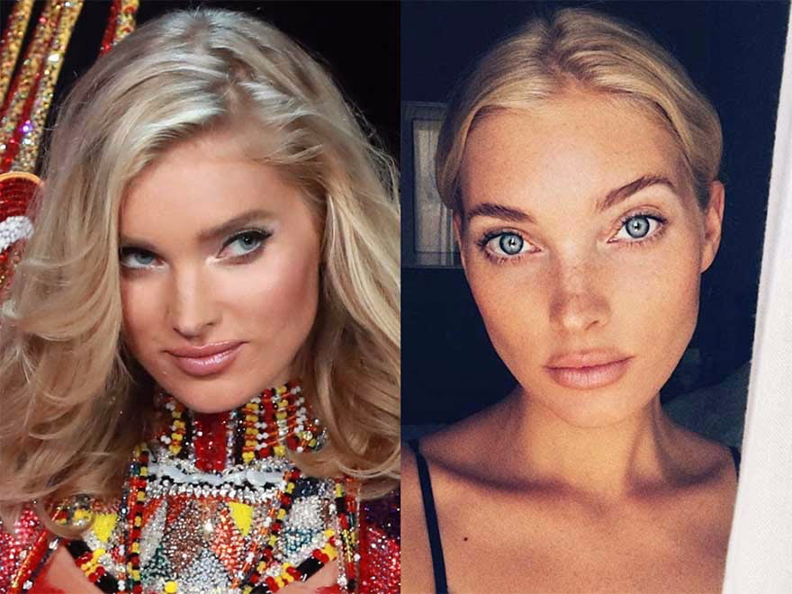 Elsa Hosk makyajsız