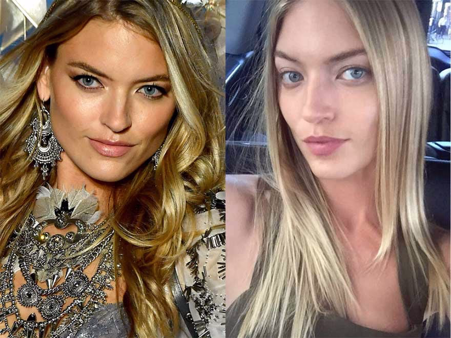 Martha Hunt makyajsız