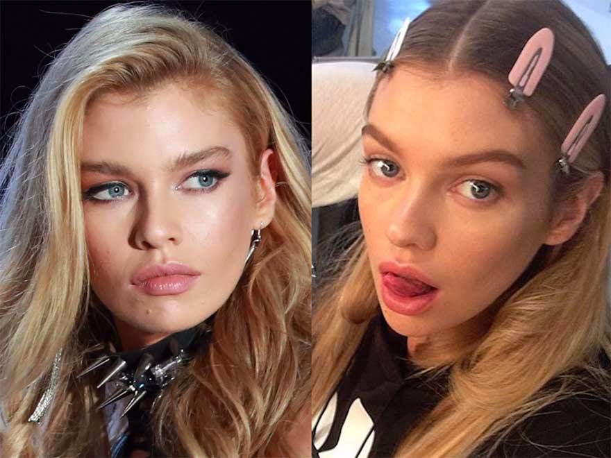 Stella Maxwell makyajsız