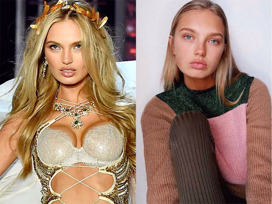 Romee Strijd makyajsız
