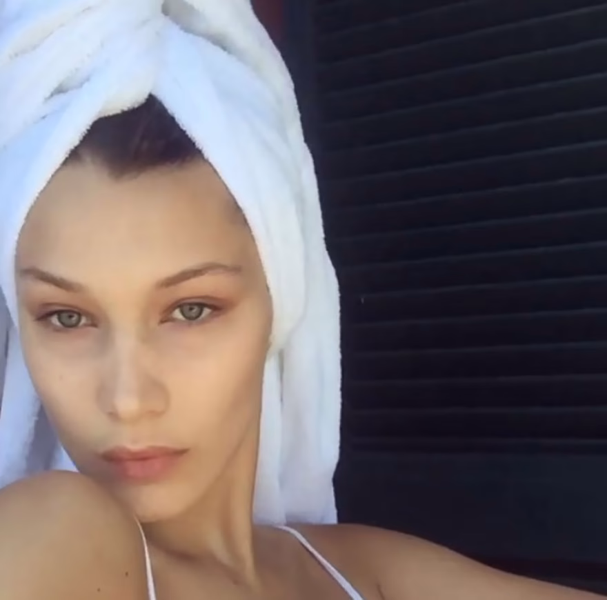 Bella Hadid makyajsız hali