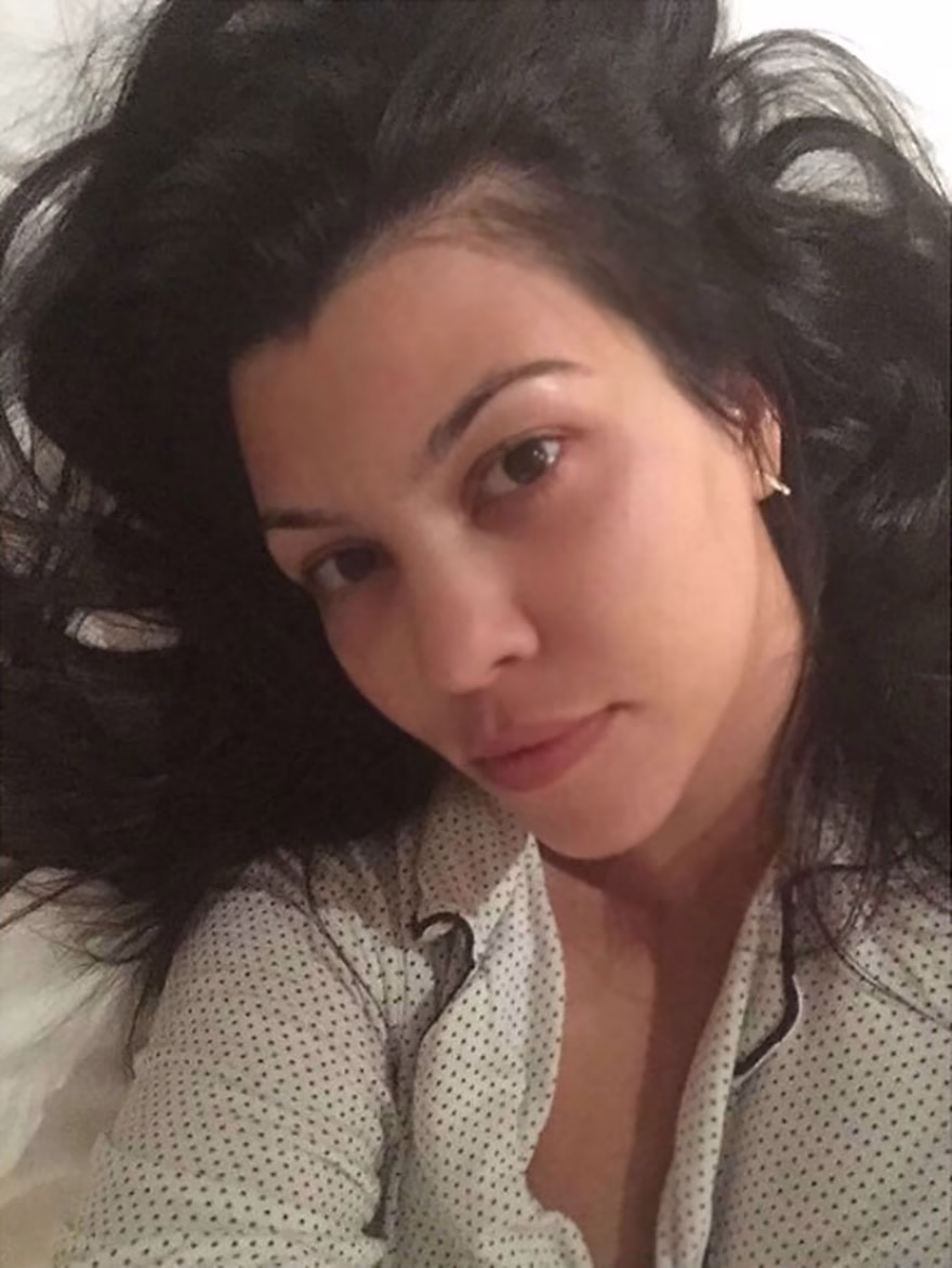 Kourtney Kardashian makyajsız hali