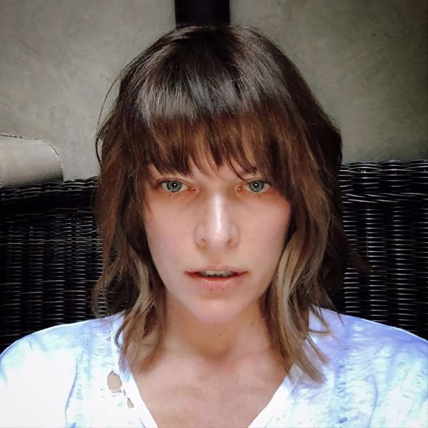 Milla Jovovich makyajsız hali