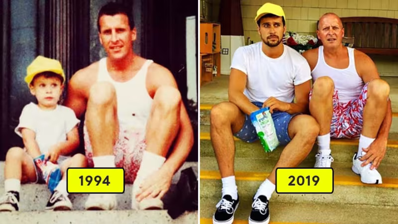 Çocukluk Fotoğraflarını Tekrar Çeken İnsanlar